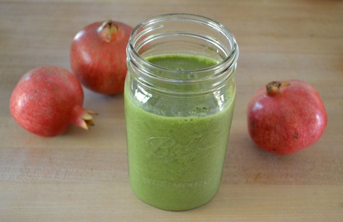Pomegranate-green-smoothie