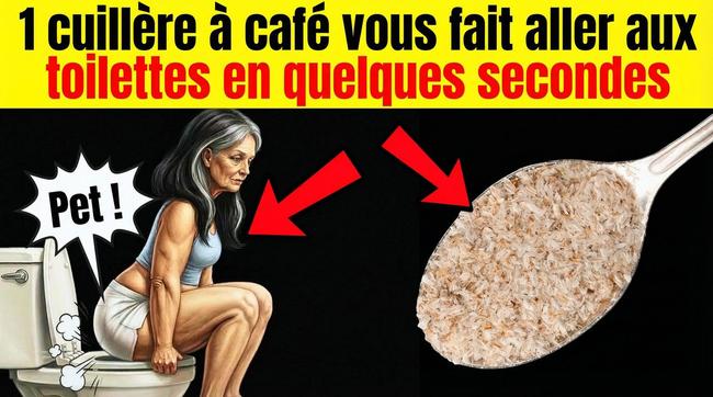 1 cuillère à café pour réguler votre transit intestinal dès les 10 premières minutes de la journée