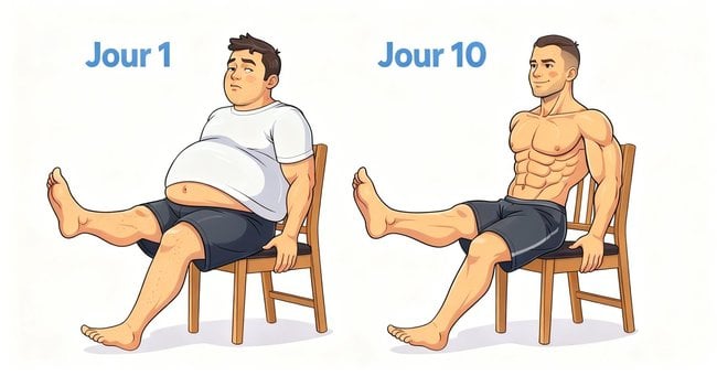 5 exercices de 5 minutes à faire assis pour faire fondre la graisse du ventre