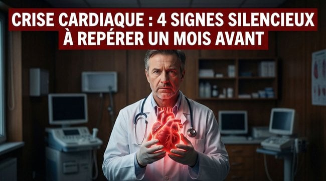 Les 4 signes silencieux qui précèdent une crise cardiaque d'un mois