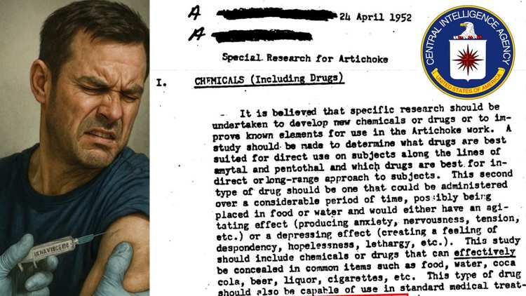 Des documents déclassifiés de la CIA révèlent des plans visant à contrôler le comportement humain à l'aide de substances chimiques administrées secrètement par le biais de vaccins