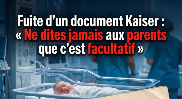 Fuite d'un document de Kaiser : des directives visant à contourner le consentement éclairé pour les nouveau-nés