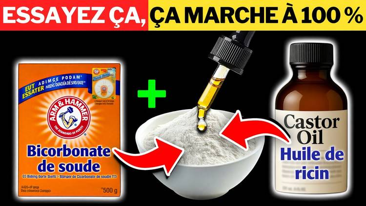 L'huile de ricin et le bicarbonate de soude : le secret que les médecins ne vous dévoileront pas