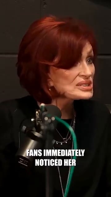 Comparaison de l'apparence de Sharon Osbourne montrant ses joues creusées