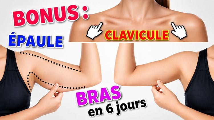 Jour 1 sur 6 | perdre la graisse des bras + définir les clavicules + obtenir des épaules féminines